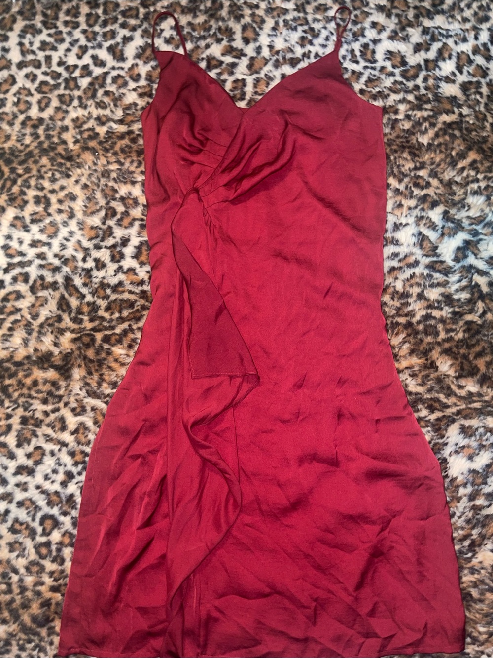 Express Flowy Red Dress